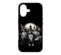 Chats Gangsters drôles dans Fedoras avec Pistolets Coque pour iPhone 17