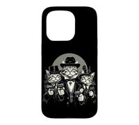 Chats Gangsters drôles en Costumes avec Armes à feu Coque pour iPhone 15 Pro