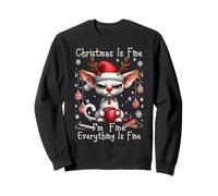 Chats Grincheux Cornish Rex Christmas Xmas Chaos Saying Sweatshirt