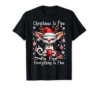 Chats Grincheux Cornish Rex Christmas Xmas Chaos Saying T-Shirt