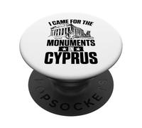 Chats I Came for The Monuments in Chypre for Men Women. PopSockets PopGrip Adhésif