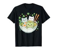 Chats Irlandais Ramen Mignon Anime St Patrick 2026 T-Shirt
