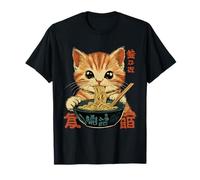Chats Japonais Manga Ramen Noodle Art Anime Cat Kawaii T-Shirt