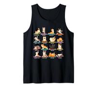 Chats Kawaii Faisant du Yoga drôle Débardeur