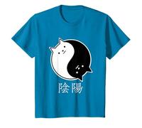 Chats kawaii Yin & Yang Symbole Chinois Caractères T-Shirt