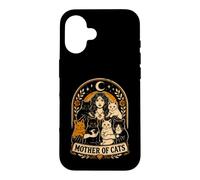 Chats Maman Pet Mother Tarot Gothique Lune Sorcière Art Coque pour iPhone 16