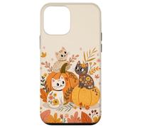 Chats Mignons d'halloween avec des citrouilles Rétro et Coque pour iPhone 12 Mini