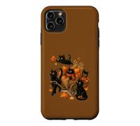 Chats Noirs et récolte d’Automne pour Amoureux des Chats Coque pour iPhone 11 Pro Max
