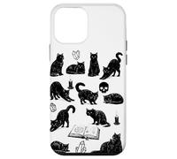 Chats Noirs Illustration Vintage sorcière Occulte Coque pour iPhone 12 Mini