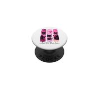 Chats Noirs Super Mignons avec cœurs Roses Love Best Cat Mum Ever PopSockets PopGrip Adhésif