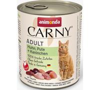 Chats - Nourriture humide ANIMONDA Carny Adult poulet + dinde + lapin, 800 g