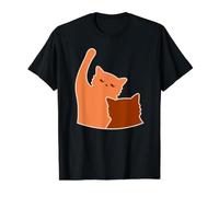 Chats Orange Combattant des Chatons Mignons Style Dessin animé T-Shirt Graphique avec Valeur