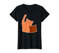 Chats Orange Combattant des Chatons Mignons Style Dessin animé T-Shirt Graphique avec Valeur