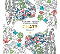 Chats: Petit livre à colorier & pensées à méditer
