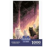 Chats Puzzles 1000 Pièces Jeu De Défi Jouet Adultes Et Plus De 12 Ans Jeu De Puzzle Défi Éducatif Stimulation Cérébrale Cadeau Décoration Maison 38x26cm/1000pcs