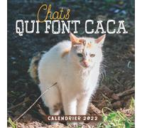 Chats Qui Font Caca Calendrier 2022: Calendrier 12 mois, de janvier 2022 à décembre 2022 - 8.5 po x 8.5 po - Un accessoire pratique pour vous aider à planifier et suivre votre vie quotidienne