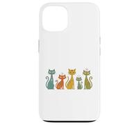 Chats rétro de l'ère Atomique Moderne du Milieu du siècle Coque pour iPhone 13