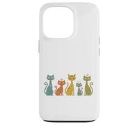 Chats rétro de l'ère Atomique Moderne du Milieu du siècle Coque pour iPhone 13 Pro
