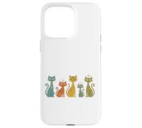Chats rétro de l'ère Atomique Moderne du Milieu du siècle Coque pour iPhone 15 Pro Max
