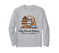 Chats Tshirt Kitty Boulangerie De Pâtisserie Femmes Hommes Manche Longue