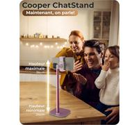 Chatstand, Support Telephone Pour Bureau Réglable, Support Iphone Bureau, Trepied Iphone Filmer, Trépied Téléphone Table, Porte Telephone Pour Samsung Et Smartphones Android - Rose[PPJ00175]
