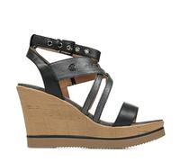 CHATTAWAK Femme 13KOLDANOIR38 Sandale à Talon, Noir, 38 EU