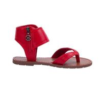 CHATTAWAK Femme Sandale Montante Plate Boucle THALIE Rouge, 39