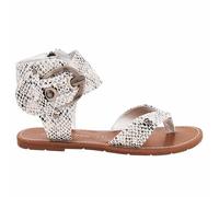 CHATTAWAK Femme Sandale Montante Plate Boucle THALIE S.Blanc, 38