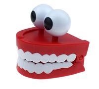 Chatter Teeth, Wind Up Toy, Funny Chomping Fidget Gag with Moving , Novelty Ornament for Tabletop Play Adults Children Family Friends Party Entertainment Joke Use, 3.15x3inches