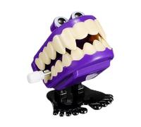 Chattering Teeth Wind Up Toy - Funny Small Feet Walking Novelty, Mechanical Gag Joke Prop, Windup Desk Display, Amusing Conversation Piece, Retro Collectible Figure, Quirky Entertainment Accessory