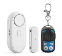 Chatthen Alarme Porte Fenêtre avec Télécommande, Détecteur d'Ouverture et Capteur de Vibration 2 en 1, Alarme sans Fil 120 DB Réglable, Sensibilité Ajustable pour Maison Appartement Bureau