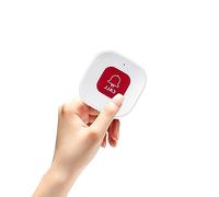 Chatthen Téléavertisseur pour soignants Bouton d'appel SOS Alerte d'appel infirmière, Téléavertisseur d'appel Restaurant, Télécommande sans Fil 433Mhz/1527 Code d'apprentissage 70m Portée du Signal