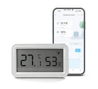 Chatthen Thermomètre Connecté Wifi, Hygrometre Connecté avec Alarme Intelligente, Stockage Exportation Gratuite de Données, Compatible avec Smart Life, Convient thermometre Chambre Bebe