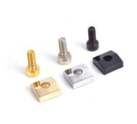 Chaud! 1 ensemble guitare électrique Tremolo pont chaîne serrures cordes de guitare système de verrouillage bloc d'écrou en métal et pince vis hexagonales