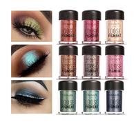 Chaud 18 Couleurs Paillettes Ombre À Paupieres Lache Pigment Poudre Levres Yeux Cosmetique Maquillage Miroitant Diamant Poudre Partie Ombre À Paupieres