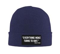 Chaud Bonnet Souple Tricoté Drôle, Tout ce Qui est éveillé Tourne à la Merde Bonnet Chapeau Tricot Léger Beanie Tricoté pour Femme Adultes Ski