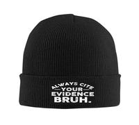Chaud Bonnet Tricoté C'est drôle, citez Toujours Vos preuves Bonnet Chapeau Tricot Unisexe Beanie Hiver pour Sports Cyclisme Ski