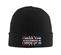 Chaud Bonnet Tricoté L'Amérique dans laquelle J'Ai grandi me Manque. Drôle Bonnets en Tricot Épais Chapeau Tricoté pour Sports Adultes Cyclisme