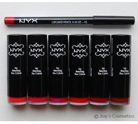 2 NYX Rond Rouge à Lèvres 569 Neige Blanc + Slim Crayon 817 Chaud Set Joy's