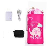 Chaud De Chauffage USB Voiture Portative Constante Isolation Chaude Bouteille De Lait Isolant Ensemble Rouge