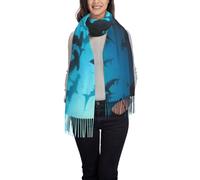 Chaud Écharpe Femme Requins-Marteaux Shawl Scarves Soft Longue Écharpe 68X196Cm Chaud Écharpe Pour Blazer, Manteau, Robe