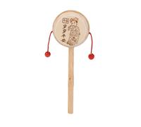Chaud! Hochet En Bois Pour Enfants, Instrument De Tambour, Jouet Musical Style Chinois, Nouvelle Vente