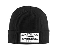 Chaud Tricoté Bonnet C'est drôle, cite Toujours tes preuves, mec Tricoter Chapeau Extensible Chapeau d'hiver Tricoté pour Cyclisme Ski Femme