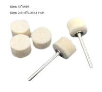 Chaude 100 Pièces 13mm Laine Feutre Polissage + 2 Tige Pour Dremel Meule