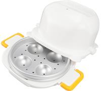Chaudi?re ? ?ufs ? micro-ondes Coupeuse double usage 4 cavit?s Cuisinier ? cuisson rapide pour la maison