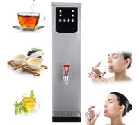 Chaudière à eau chaude 20 L en acier inoxydable avec contrôle automatique de la température, robinet anti-goutte - Idéal pour le thé et le café dans les cantines du personnel 2,5 kW