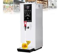 Chaudière à eau chaude commerciale, chauffe-eau en acier inoxydable à remplissage automatique avec panneau de commande numérique, contrôle automatique de la température, robinet anti-goutte, urne de