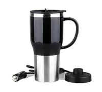 Chaudière à eau de voiture, tasse de chauffage de voiture - Chaudière de bouilloire de 12V,Bouilloire à eau chaude Portable, tasse à café élégante avec poignée 450ml pour la préparation du thé