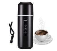 Chaudière à eau de voiture, Tasse d'eau chauffée portable 12 V/24 V, chauffage rapide, Tasse de voyage universelle avec fonction d'agitation automatique, bouilloires de voiture de 420 ml pour garder l