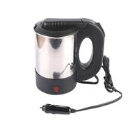 Chaudière à eau de voyage - 500 ml de tasse de voiture chauffée électrique, fabricant de thé portable en acier inoxydable | Arrêt automatique, réchauffeur de café pour le bureau de camion Camp